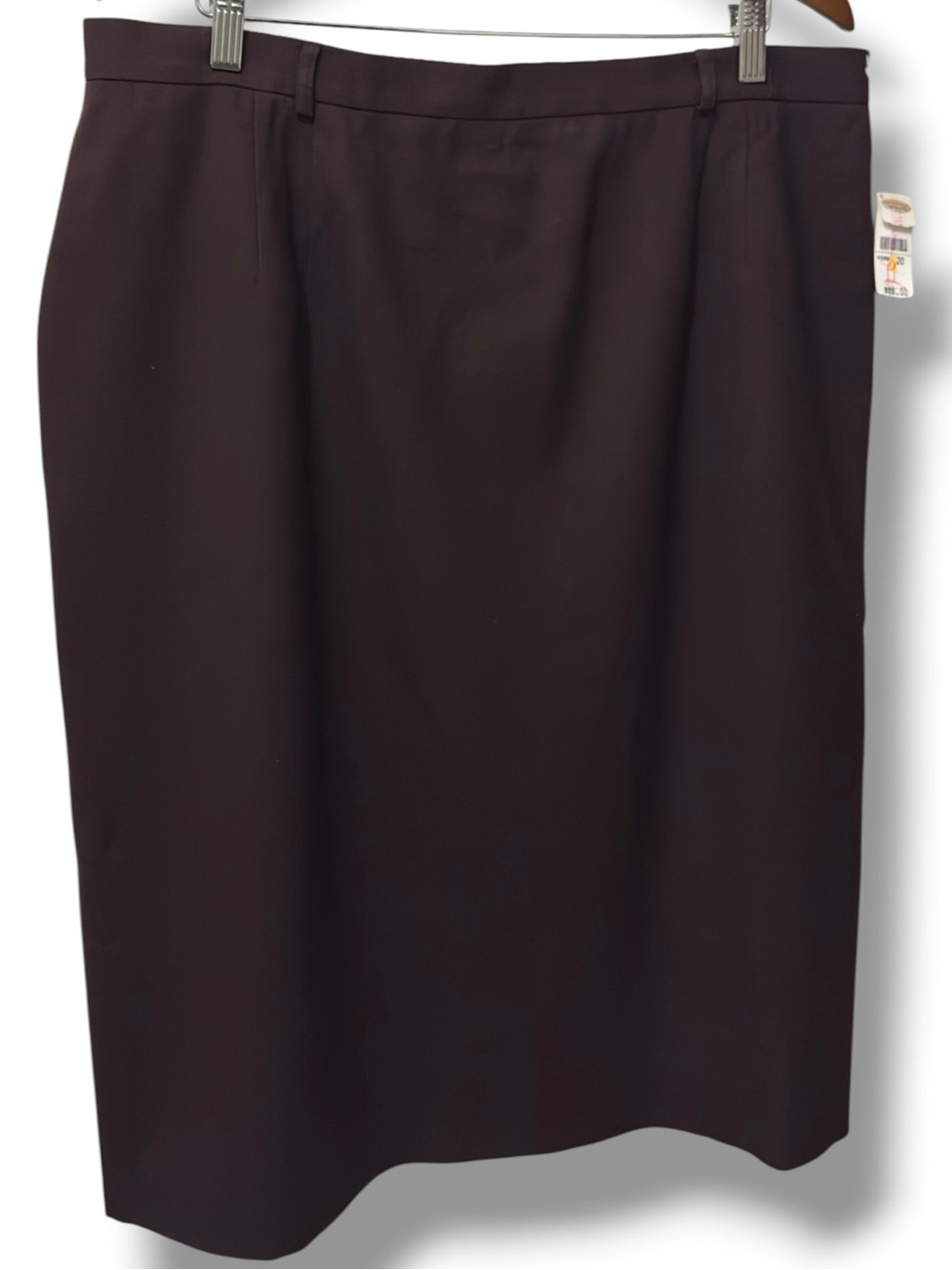 Talbots | NWT 100% Wool Dark Brown Pencil Skirt Classic Workwear (size 20) - Picture 2 of 13